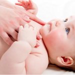 Cold hands of a child