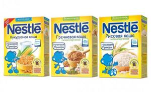 Каши Nestle для первого прикорма