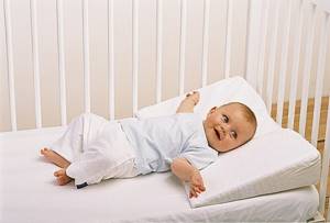 Наклонная подушка для новорожденного