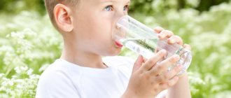 норма потребления воды для детей