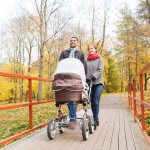 Why is it harmful to walk with a newborn?