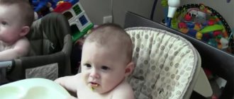 Six-month-old baby eats complementary foods