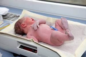 рост и вес новорожденного