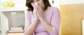 snot in a pregnant woman