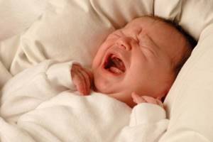 В первые дни и недели жизни новорожденный плачет без слез.