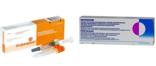 вакцины «Пентаксим» и «Инфанрикс»