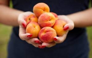 Женщина с абрикосами